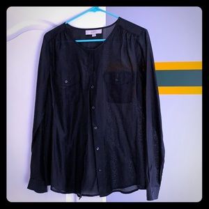 Navy Blouse Perfect with Camisole